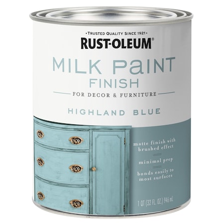 Rust-Oleum Rust-Oleum Matte Highland Blue Water-Based Acrylic Milk Paint 1 qt 331050